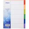 Waytex 6 Intercalaires A4 Couleurs Vives en Polypropylène avec Page d'Index