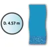 SWIMLINE Liner swirl forme ronde d.4.57m pour piscine hors sol
