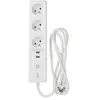 Multi prise connectée KOZII 16A 3680W max avec 3 prises et 2 ports USB Xanlite