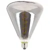 Ampoule led déco Triangle au verre fumé, culot E27, 4W cons., 200 lumens, lumière blanc chaud - RFDE400T150F - Xanlite