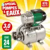 Ribimex Pompe surpresseur 24l avec jet101 970w inox Ribiland prsi24jet101i