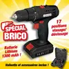 Ribimex - Perceuse-visseuse à Batterie 14,4V Li-Ion