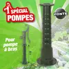 Ribimex Support en fonte pour pompe à bras Ht. 66 cm - PRPFMBS67 - Ribiland