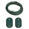 RIBIMEX Kit fixation vert pour brise-vue lot de 30 avec 4 mètres de fil
