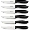 Set de 6 couteaux à steak en acier noir - "Lumin" Laguiole Cuisson
