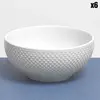 LAGUIOLE CUISSON Lot de 6 bols en porcelaine blanc 7 cm