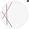 Fauchon 6 assiettes plates 27,5cm bistrot TU