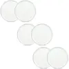 Lot de 6 assiettes plates blanches