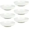 6 assiettes creuses blanches