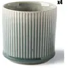 Laguiole - 4 Tasses Jade vertes - D.7.2x7.5 cm T.U