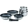 Set de 7 pièces inox amovible antiadhésif - "Réactif" Laguiole Cuisson