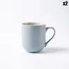 Lot de 2 mugs bleu - "Iris" Laguiole Cuisson