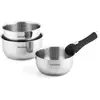Fauchon 3 casseroles 16/18/20 cm amovible inox 18/8 induction