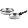 Fauchon - 3 Poêles amovibles inox 18/8 induction - D.20/24/28 cm OS
