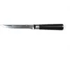 Laguiole - Couteau à désosser damas avec étui 'core' noir - 26 cm OS