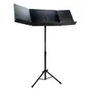 RTX Puvx Pupitre D'orchestre 2 Volets Pliables - Noir