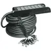 Yellow Cable H106-30 stagesnake, 24 XLR mâle/4 XLR femelle, 30 mètres