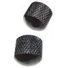 Yellow Parts Ez1223b Boutons Dôme Noirs Pour Guitare Et Basse (2 Pièces)