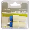 ERARD CONNECT Lot de 2 Prises TV Elsey - 9.52 mm - 1 mâle + 1 femelle