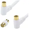 ERARD Cordon 2m Tv Coudé à 90° Or 9.52mm Mâle/femelle +adap. M/m