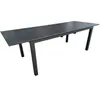 PROLOISIRS Table extensible - MELODIE - Aluminium époxy graphite - Pla...