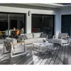 Salon de jardin 4 places crème ProLoisirs Leather Teck