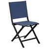 ALIZE Chaise jardin pliante en aluminium Thema graphite, bleu