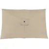 PROLOISIRS Toile Parasol Mat Droit 3x2 par 6 Polyester 250gr - Ecru