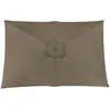 PROLOISIRS Toile Parasol Mat Droit 3x2 par 6 Polyester 200gr SD - Taupe