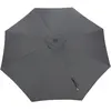 Toile Parasol Mat Droit 300 par 8 Polyester 200gr SD - Gris