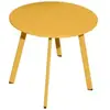 Table basse de jardin ronde en acier miel ProLoisirs Massai ø40 cm