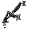 Support Double Ecran PC Standards ou Incurvés Ergomount Dual