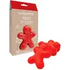 6 Moules Silicone Individuels Ginger - Scrapcooking - Rouge - Silicone
