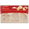 ScrapCooking Moule en bois pour Biscuits Fourrés 20 x 10 x 2 cm Noël