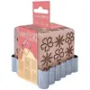 Tampon biscuit découpoir flower - Scrapcooking - Marron - Inox