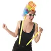 FIESTAS GUIRCA, S.L. Bretelles pour adulte jaune fluo - Marque - Modèle - Extérieur - Mixte - 2 pièces
