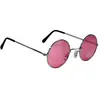 Lunettes - Hippie - Rose - Ronde - Métal - Enfant - A partir de 14 ans
