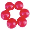 PartyPro Lot de 6 Nez de clown en plastique avec élastique - Rouge - Pour Enfant à partir de 4 ans