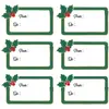 Tim  & Puce Factory Mes 12 petites etiquettes adhesives houx de noel