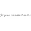Guirlande Joyeux Anniversaire Métallisée Argent