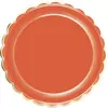 Sachet de 8 assiettes festonnées Terracota 913TERRA1