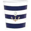 Sachet de 8 Gobelets bleu et blanc MARIN
