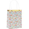 Lot de 4 Sacs en papier Fleuris 15x20cm