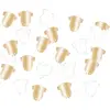 Sachet de 10 grammes de confettis body baby blanc et or