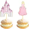 Non communiqué 10 pics à cocktail château princesse 10cm rose - partypro 913343