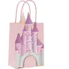 4 SACS CADEAUX PAPIER PRINCESSE 28X8X15CM ROSE Rose