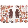 35 STICKERS ANIMAUX FORÊT Multicolore