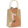 PARTY PRO 4 SACS CADEAUX PAPIER RENARD 28X8X15CM NATURE Beige, Ivoire, Crème, Écru, Naturel, Taupe