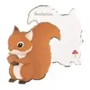 Tim&Puce lot de 8 invitations ecureuil pour anniversaire