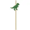 Non communiqué Lot de 10 Pailles theme dinosaures
